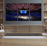 20491-MGV-CV-36X24-Madison Square Garden Wall Art Canvas Print, Framed New York Stadium Art Picture Print, MSG Stadium Perfect Sport Room Decor