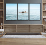 32624554-MGV-CV-36X24-Swimming Relaxation Wall Art Canvas Print, Framed Peaceful Water Art Picture Print, Clear Sea Perfect Minimalist Aquatic Decor