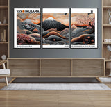 63125329-MGV-FC-60X30-3P_Black-Japanese Mt Fuji Wall Art – Surreal Ukiyo e Style Cherry Blossom Poster, Swirling Cloud Landscape Print, Modern Oriental Asian