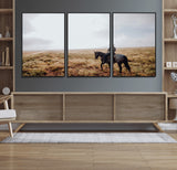 57597730-MGV-CV-36X24-Cowboy Wall Art Wall Art Canvas Print, Framed Western Canvas Art Picture Print, Rustic Ranch Scene Perfect Rustic Western Decor