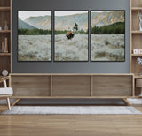 41674074-MGV-CV-36X24-Bison Wall Art – American Buffalo Wildlife Photography Canvas Print, Western Mountain Landscape Artwork Rustic Nature Decor for