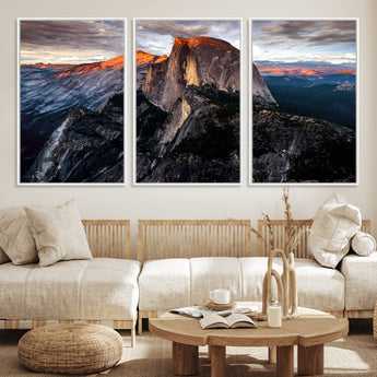 31332-MGV-CV-36X24-Mountain Landscape Wall Art – Majestic Sunset Rock Formation Canvas Print, Nature Scenic Decor for Living Room, Office, Cabin or