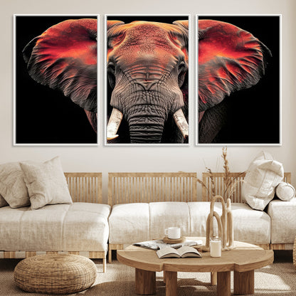 54719-MGV-CV-36X24-Elephant Wall Art – Majestic African Elephant Canvas Print, Wildlife Safari Animal Decor for Living Room, Bedroom, Office or Man