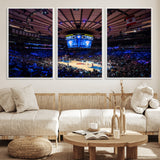 20491-MGV-FC-60X30-3P_White-Madison Square Garden Wall Art Canvas Print, Framed New York Stadium Art Picture Print, MSG Stadium Perfect Sport Room Decor