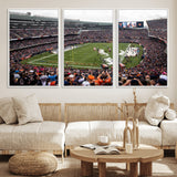 18347149-MGV-FC-60X30-3P_White-Soldier Field Wall Art – Chicago Bears Football Stadium Canvas Print, Game Day Sports Decor for Man Cave, Bar, Office, or Living