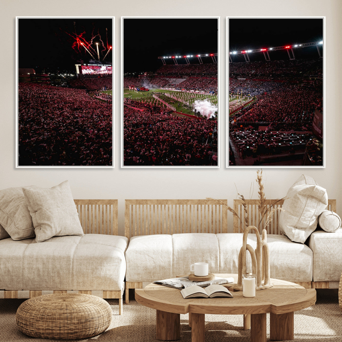 60690191-MGV-CV-36X24-William Brice Stadium Wall Art – Baseball Artwork Print for Game Room, Basement, Dorm or Office Wall Decor