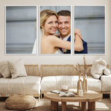 CSTM6030-MGV-FC-60X30-3P_White-Custom Canvas Wall Art – Personalized Photo Print for Wedding, Anniversary or Gift, Ready to Hang Canvas for Home Decor