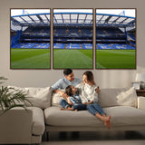 59508-MGV-CV-36X24-Chelsea Stadium Wall Art – Stamford Bridge Football Arena Canvas Print, Iconic Soccer Artwork for Living Room, Office, Game Room