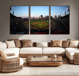 67670-MGV-CV-36X24-PNC Park Stadium Wall Art Canvas Print, Framed Pittsburgh Pirates Stadium Art Picture Print, PNC Park Field Perfect Sport Room