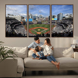 87122-MGV-CV-36X24-Petco Park Field Wall Art Canvas Print, Framed San Diego Stadium Art Picture Print, Petco Park Stadium Perfect Sport Room Decor