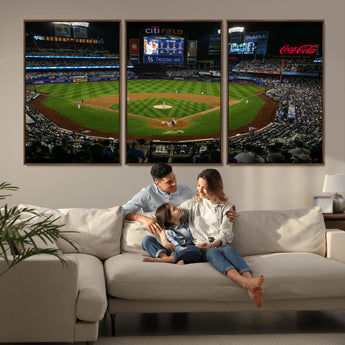 83979-MGV-CV-36X24-RingCentral Coliseum Wall Art Canvas Print, Framed Oakland A's Stadium Art Picture Print, RingCentral Coliseum Field Perfect Sport