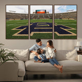 52835-MGV-CV-36X24-Notre Dame Stadium Wall Art Canvas Print, Framed Indiana Stadium Art Picture Print, Notre Dame Field Perfect Sport Room Decor
