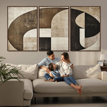 44796-MGV-CV-36X24-Wabi Sabi Wall Art Canvas Print, Framed Geometric Minimalist Art Picture Print, Modern Abstract Perfect Modern Abstract Decor