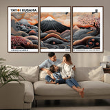 63125329-MGV-CV-36X24-Japanese Mt Fuji Wall Art – Surreal Ukiyo e Style Cherry Blossom Poster, Swirling Cloud Landscape Print, Modern Oriental Asian
