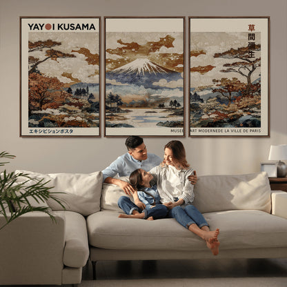 11778299-MGV-CV-36X24-Japanese Landscape Wall Art – Mount Fuji Canvas Print, Asian Inspired Nature Decor for Living Room, Bedroom, Office or Studio
