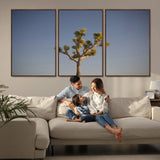 54552043-MGV-CV-36X24-Joshua Tree Art Wall Art Canvas Print, Framed Desert Landscape Art Picture Print, Southwestern Nature Perfect Southwestern Boho