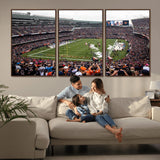 18347149-MGV-CV-36X24-Soldier Field Wall Art – Chicago Bears Football Stadium Canvas Print, Game Day Sports Decor for Man Cave, Bar, Office, or Living