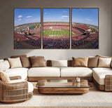 29492070-MGV-CV-36X24-William Brice Stadium Canvas Wall Art – Football Game, Stadium Crowd, Fans, Energy, Team Spirit, Daytime Outdoor Event Print for
