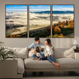 21551192-MGV-CV-36X24-Landscape Wall Art – Autumn Mountain View Canvas Print, Scenic Nature Photography Decor for Bedroom, Living Room, Office, Cabin or