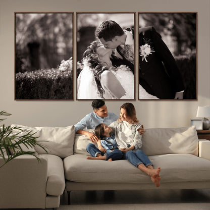 CSTM6030-MGV-CV-36X24-Custom Wedding Photo Print - Custom Wall Art Picture Print, Create Your Own Photo Canvas Print
