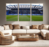 59508-MGV-CV-36X24-Chelsea Stadium Wall Art – Stamford Bridge Football Arena Canvas Print, Iconic Soccer Artwork for Living Room, Office, Game Room