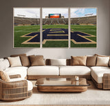 52835-MGV-CV-36X24-Notre Dame Stadium Wall Art Canvas Print, Framed Indiana Stadium Art Picture Print, Notre Dame Field Perfect Sport Room Decor