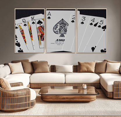 56787-MGV-CV-36X24-Playing Cards – Classic Poker Deck with Spades, Standard Size Durable Casino Quality Card Set for Magic Tricks, Blackjack, Bridge,