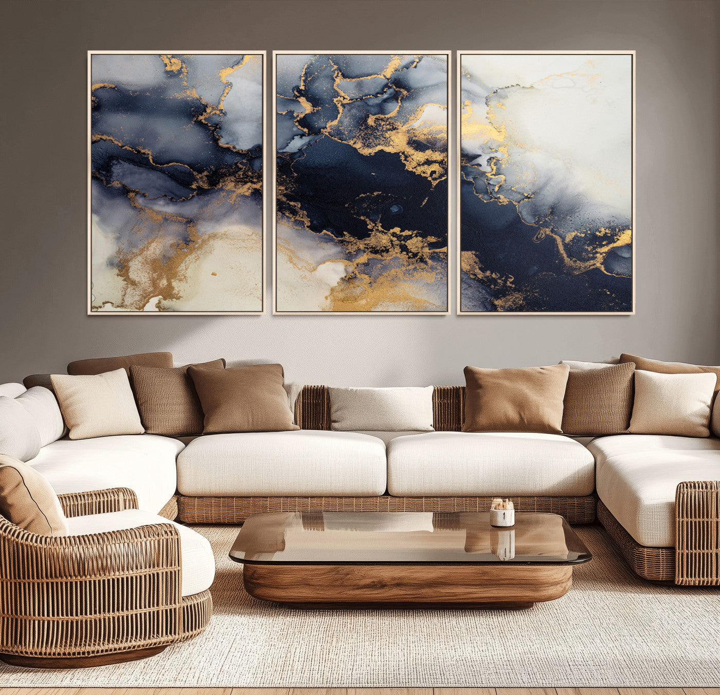 41136487-MGV-CV-36X24-Black Marble Wall Art Canvas Print, Framed Gold Veins Art Picture Print, Abstract Texture Perfect Moody Luxe Decor Artwork