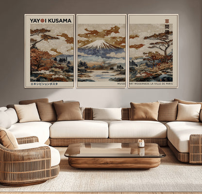 11778299-MGV-CV-36X24-Japanese Landscape Wall Art – Mount Fuji Canvas Print, Asian Inspired Nature Decor for Living Room, Bedroom, Office or Studio
