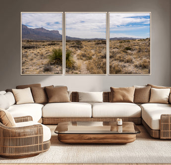 21606563-MGV-CV-36X24-Desert Mountain Wall Art – Southwest Landscape Photography Canvas Print, Rustic Nature Artwork Scenic Western Decor for Living