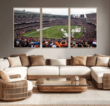 18347149-MGV-CV-36X24-Soldier Field Wall Art – Chicago Bears Football Stadium Canvas Print, Game Day Sports Decor for Man Cave, Bar, Office, or Living