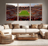 37160229-MGV-CV-36X24-Neyland Stadium Wall Art – Panoramic Tennessee Volunteers Sunset Canvas Print, Checkerboard Crowd Football Game Day Decor for