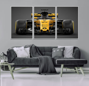 62882-MGV-CV-36X24-Renault F1 Racing Car Print - High-Performance Formula 1 Motorsport Wall Art, Perfect Gift for Racing Fans and Car Enthusiasts