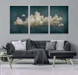 18162-MGV-CV-36X24-Ethereal Cloud Wall Art – Panoramic Sky Canvas Print, Dreamy Atmospheric Decor for Bedroom, Living Room or Office
