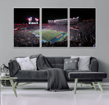 46899-MGV-FC-60X30-3P_White-Ben Hill Griffin Stadium Wall Art Canvas Print, Framed Football Stadium Art Picture Print, Florida Football Stadium Perfect Sport