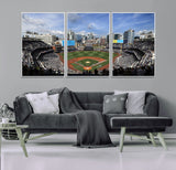 87122-MGV-CV-36X24-Petco Park Field Wall Art Canvas Print, Framed San Diego Stadium Art Picture Print, Petco Park Stadium Perfect Sport Room Decor