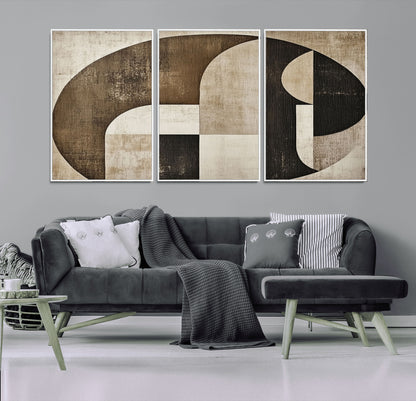 44796-MGV-CV-36X24-Wabi Sabi Wall Art Canvas Print, Framed Geometric Minimalist Art Picture Print, Modern Abstract Perfect Modern Abstract Decor
