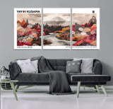 32352074-MGV-CV-36X24-Japanese Landscape Wall Art – Mount Fuji River Canvas Print, Modern Asian Inspired Nature Decor for Living Room, Bedroom, Office