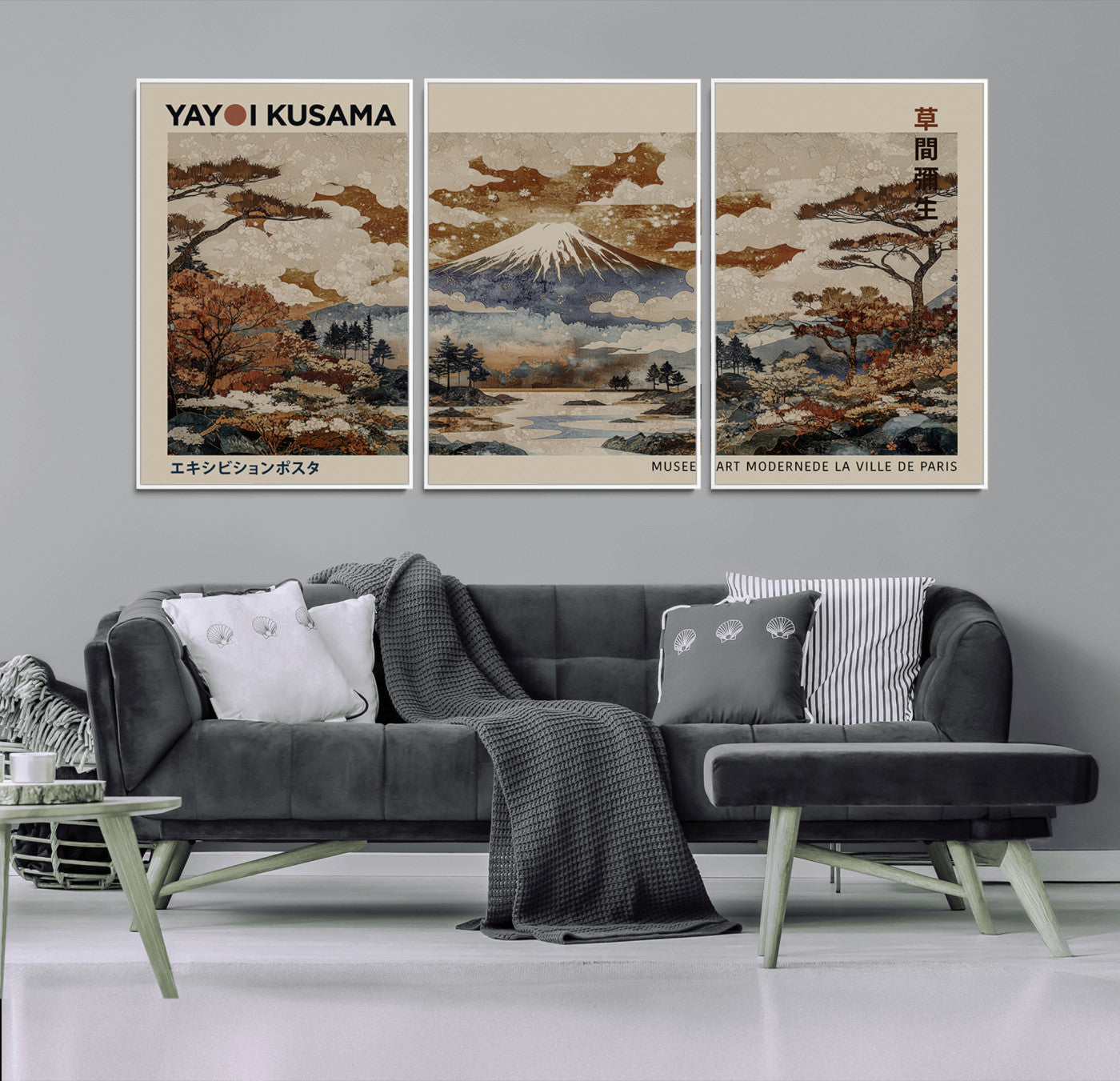 11778299-MGV-CV-36X24-Japanese Landscape Wall Art – Mount Fuji Canvas Print, Asian Inspired Nature Decor for Living Room, Bedroom, Office or Studio