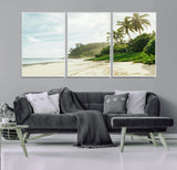 42984524-MGV-CV-36X24-Relaxing Beach Wall Art Canvas Print, Framed Ocean View Art Picture Print, Coastal Serenity Perfect Tropical Coastal Decor Artwork