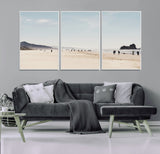 28307820-MGV-CV-36X24-Minimalist Beach Wall Art Canvas Print, Framed Coastal Serenity Art Picture Print, Soft Sand Perfect Modern Coastal Decor Artwork