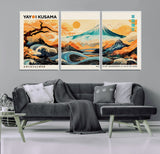 94085549-MGV-FC-60X30-3P_White-Japanese Wave and Mountain Wall Art – Panoramic Abstract Landscape Canvas Print, Asian Inspired Nature Decor for Living Room,