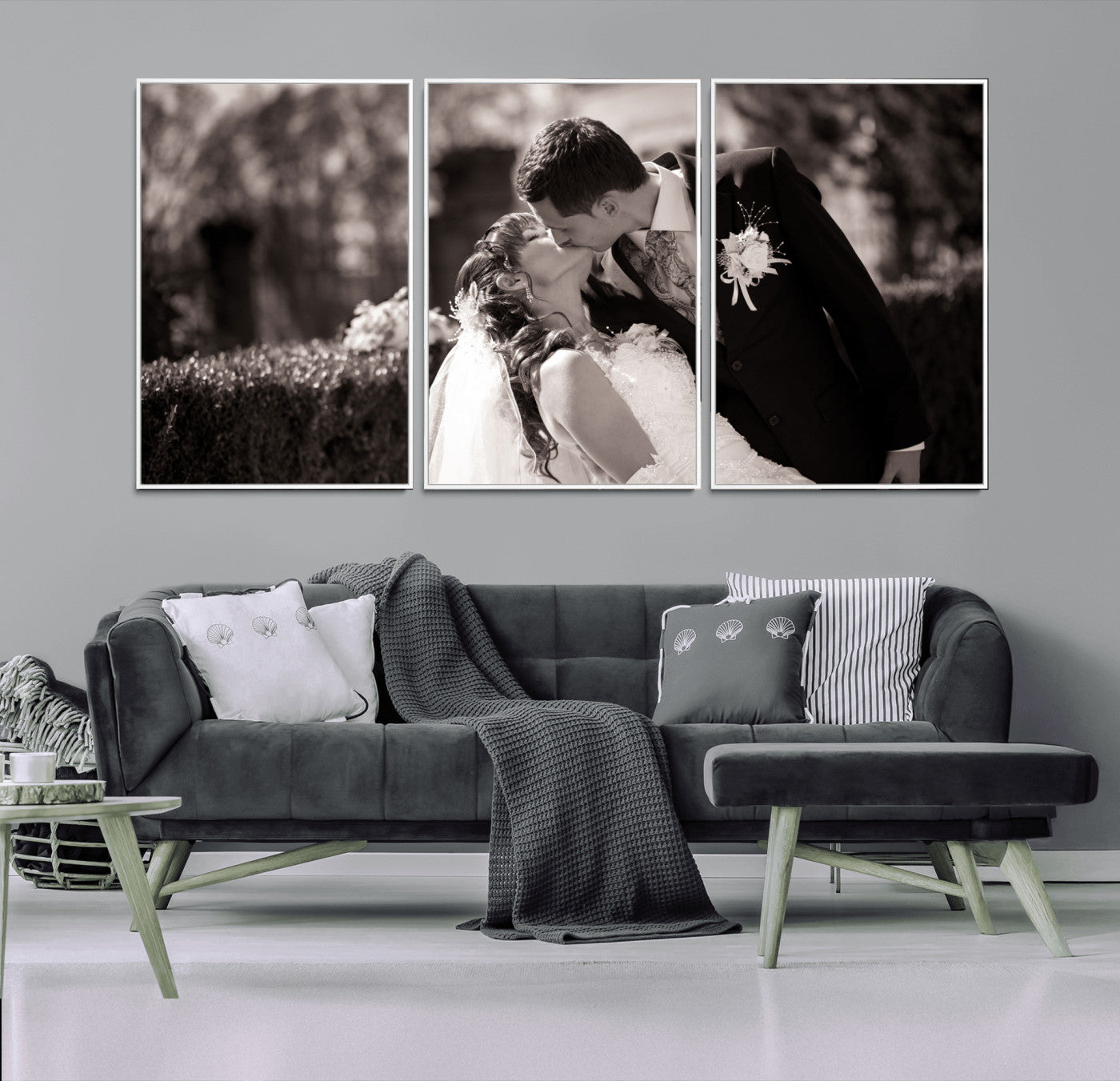 CSTM6030-MGV-CV-36X24-Custom Wedding Photo Print - Custom Wall Art Picture Print, Create Your Own Photo Canvas Print