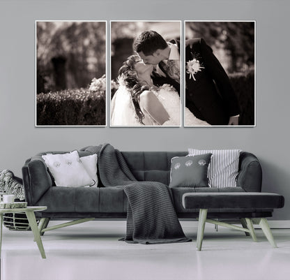 CSTM6030-MGV-CV-36X24-Custom Wedding Photo Print - Custom Wall Art Picture Print, Create Your Own Photo Canvas Print