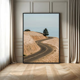 54702459-MGV-FC-24X36-Desert Road Wall Art Canvas Print, Framed Earthy Landscape Art Picture Print, Minimal Scenic Perfect Rustic Minimalist Decor