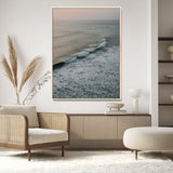 88999168-MGV-CV-24X36-Ocean Waves Wall Art Canvas Print, Framed Coastal Serenity Art Picture Print, Relaxing Ocean Perfect Modern Coastal Decor Artwork