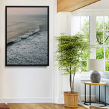 88999168-MGV-FC-24X36-Ocean Waves Wall Art Canvas Print, Framed Coastal Serenity Art Picture Print, Relaxing Ocean Perfect Modern Coastal Decor Artwork