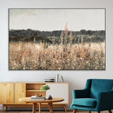 46308-MGV-CV-36X24-Wildflower Field Wall Art – Rustic Meadow Landscape Canvas Print, Country Nature Decor for Living Room, Bedroom or Farmhouse