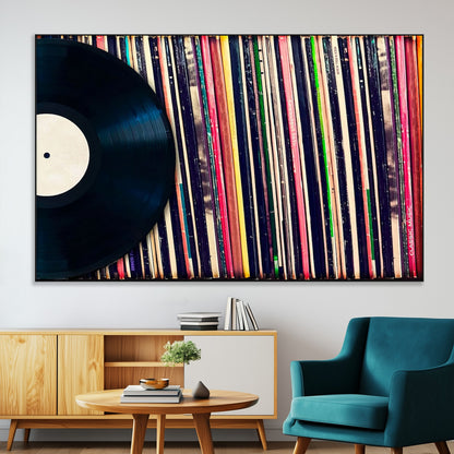 45029-MGV-CV-36X24-Misty Pine Forest Wall Art – Black and White Landscape Canvas Print, Foggy Trees Nature Photography, Modern Minimalist Decor for