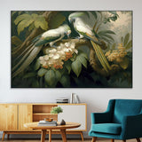 84047-MGV-CV-36X24-Tropical Birds Wall Art – Elegant Botanical Canvas Print, Exotic Nature Decor for Living Room, Bedroom or Office